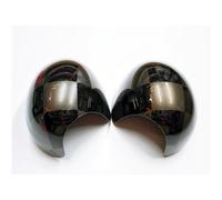 Caps Cover Shell Case Decoration Accessories for Mini Cooper R55 Clubman 2006-2014 (Checkered G, Rearview Side Auto Power Folding Mirror)