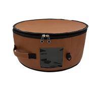 Caps Storage Boxes - Clear Window Design, Large Foldable Stackable Round Hat Box Carrier Unit Organizer Case System for Closet Organization Projects | Women Men Cuddle