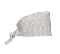 Caps Yoga Skeletons Working Cap Sweat Absorbent Elastic Turban Cap For Cooking Gym Outdoor