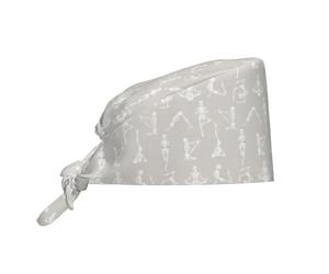 Caps Yoga Skeletons Working Cap Sweat Absorbent Elastic Turban Cap For Cooking Gym Outdoor