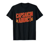 Capsaicin Addict Hot Sauce Lover Spicy Obsession Food Chili T-Shirt