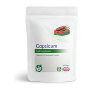 Capsicum 500mg Extract - 120 Tablets (V) Capsaicin, Healthy Heart, UK
