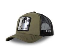 Capslab Daffy Duck Looney Tunes Metal Plate Olive Trucker Cap - One-Size