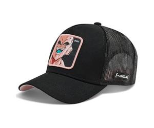 Capslab Dragon Ball Caps for Men, Trucker Cap with Goku Embroidery, Vegeta and More.Get a Modern Look and Show Your Passion for Dragon Ball.Comfort and Style.BUU