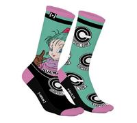 Capslab Dragon Ball Socks Bulma & Capsule Corp Logo - Officially Licensed Anime Socks for Men and Women - Comfortable Cotton Socks in Iconic Design - - 43-46