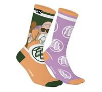 Capslab Dragon Ball Socks Master Roshi & Kame Symbol - Officially Licensed Anime Socks for Men and Women - Comfortable Cotton Socks in Iconic Design - - 43-46