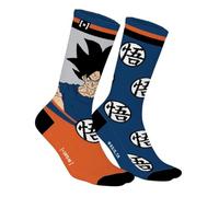 Capslab Dragon Ball Socks Son Goku & Go Symbol - Officially Licensed Anime Socks for Men and Women - Comfortable Cotton Socks in Iconic Design - - 43-46