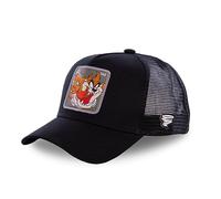 Capslab Men's Cap with a Visor, Black, One Size