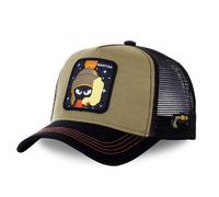 CAPSLAB Looney Tunes Martian Trucker Cap Khaki Mesh Basecap Brown 58cm