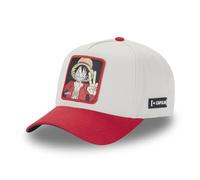 Capslab Luffy One Piece Beige Red Adjustable Snapback Cap