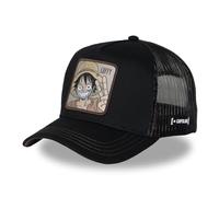 Capslab Luffy One Piece Black Adjustable Trucker Cap