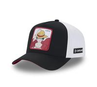 Capslab Luffy One Piece Black White Adjustable Snapback Cap