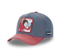 Capslab Luffy One Piece Denim Blue Red Adjustable Snapback Cap