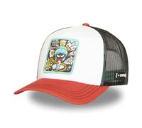 Capslab Men's & Women's Cap, Looney Tunes Trucker Cap, Adjustable by Snapback, Red/Black/White/Turquoise, One Size