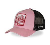 Capslab Men's & Women's Dragon Ball Super Trucker Cap, Adjustable by Snapback, Pink/Black/Red, One Size