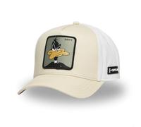 Capslab Men's & Women's Looney Tunes Baseball Cap, Adjustable by Snapback, Beige/White, One Size