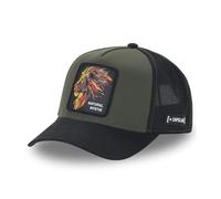 Capslab Natural Mystik Lion Trucker Cap Baseball (One Size - Olive-Black)