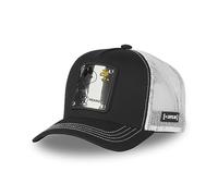 Capslab Snoopy The Peanuts Black White Metal Plate Trucker Cap