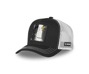 Capslab Snoopy The Peanuts Black White Metal Plate Trucker Cap