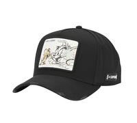 Capslab Tom & Jerry Trucker Cap, Adjustable by Snapback, Black, One Size