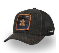 CAPSLAB Trucker Cap Dragon Ball GOKU SIGN DBS Flannel Black Mesh Basecap