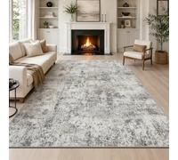 Capslpad Brown Abstract Area Rug 160x230cm Modern Short Pile Soft Faux Wool Living Room Rug Washable Indoor Rug Non Slip Minimalist Floor Mat Rugs for Living Room Bedroom Office Area Kitchen Decor