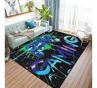 Capslpad Game Controller Area Rug 150x200cm Non-Slip Colorful Gaming Rug Short Pile Printed Gamepad Carpet for Boys Room Machine Washable Bedside Play Mat Rugs for Teenager Living Room Playroom Decor