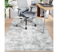 Capslpad Office Chair Mat for Hardwood Floor/Tile Floor 47"x59" Non Slip Desk Chair Mat Low Pile Computer Gaming Chair Rug for Rolling Chair Protector Chair Mat for Office Den Computer Desk, Gray