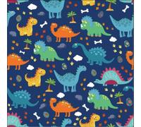 Capslpad Toddler Booster Seat Cushion for Dining Table with Backrest Non-Slip Bottom and Adjustable Safety Belt Waterproof Thick Cartoon Booster Seat Cushions Detachable Washable Portable, Dinosaur