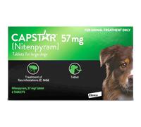Capstar Flea Tablets for Dogs and Cats - Dogs Over 11kg - 57mg (6 Tablets)