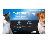 Capstar Flea Tablets for Dogs & Cats 1-11kg Oral Treatment, 6 Pack
