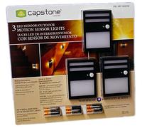 Capstone Led Indoor/Outdoor Motion Sensor Lights (Pack of 3)