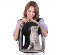Capsule Cat Carrier Backpack - Pet Carrier with Plexiglass Front Panel, Breathable Back, Adjustable Shoulder Straps - Ideal for Cats and Small Dogs up to 6kg