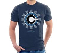 Capsule Corp Retro Japanese Men's T-Shirt Navy Blue