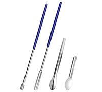 Capsule Filling Machine Kit for Pill Filler Micro Lab Spoon Scoop Spatula Tools Herb Powder Tamper Tool for Gel Cap Capsule Filler 4Pcs