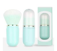 Capsule Makeup Brush, Plastic Retractable Portable Powder Brush Cosmetic Tool Makeup Tool For Liquid Foundation Pressed Powder Contour Cream