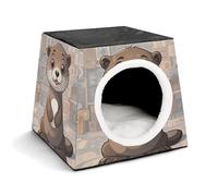 Capsule Pet Waterloo Cartoon Cute Otter Printed Foldable Dog House Cat Cave Soft Kitten Bed Warm Rabbit Nest Chinchillas Hideout for Indoor Small and Medium Animal