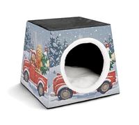 Capsule Pet Waterloo Gingerbread Driver Printed Foldable Dog House Cat Cave Soft Kitten Bed Warm Rabbit Nest Chinchillas Hideout for Indoor Small and Medium Animal