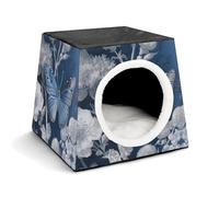 Capsule Pet Waterloo Peaceful Countryside Printed Foldable Dog House Cat Cave Soft Kitten Bed Warm Rabbit Nest Chinchillas Hideout for Indoor Small and Medium Animal