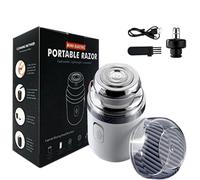 Capsule Razor, Capsule Razor Mini Portable Electric Shaver, Multifunctional Capsule Shave Men's Razor, Mini Portable Electric Shaver, Capsule Razor for Women and Men (White)