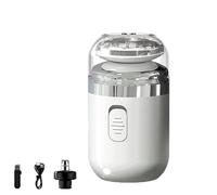 Capsule Razor - Electric Capsule Razor for Men, 2 in 1 Capsule Mini Shaver with Nose Hair Trimmer, Portable Multifunctional Capsule Shaver, Electric Shaver for Home Travel (White)
