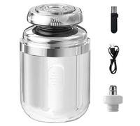 Capsule Razor, Mini Portable Electric Shaver, Multifunctional Capsule Shaver, USB Rechargeable, Easy One-Button Use, Suitable for Home, Car, Travel (White)