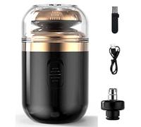 Capsule Razor, Mini Portable Electric Shaver, Multifunctional Capsule Shaver, USB Rechargeable, Easy One-Button Use, Suitable for Home, Car, Travel (Black)