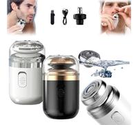Capsule Razor,Mini Portable Electric Shaver,Portable Multifunctional Capsule Shaver, 2 in 1 Capsule Mini Shaver with Nose Hair Trimmer,Travel Razor, Ipx7 Waterproof, Type-C Charging (Mixed)