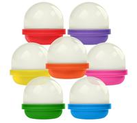 Capsule Vending Machine Acorn Capsules Empty 50 pcs 2" inch - Semi-Transparent Beige Bottoms Gumball Machine Capsules Bulk Party Favors Containers - Easter Basket Stuffers Gifts DIY Craft Supplies