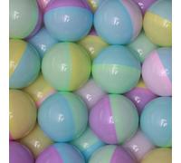 Capsule Vending Machine Pastel Colored Round Capsules Empty 25 pcs 2 inch - Gumball Machine Capsules Bulk Party Favor Containers - Easter Basket Stuffers Pinata Stuffers DIY Craft Supplies