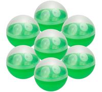 Capsule Vending Machine Translucent-Green Round Capsules Empty 14 pcs 3.9 inch - Gumball Machine Capsules Easter Basket Stuffers Birthday Gifts - Pinata Stuffers Craft Supplies Claw Machine Refills