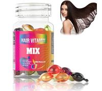 Capsules for Hair Care,30PCS Hair Vitamin Serum Capsule, Hair Care Essence Rich in Vitamin E Capsules, Moroccanoil Hair Oil for Hair Repair and Care, Improves Dryness and Frizz (Mixed Color)