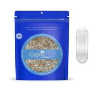 Capsuline Clear Size 4 Gelatin Empty Capsules (1000 Count), Kosher Certified, Gluten-Free, Pure Bovine with Unique Lock Technology