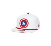 Captain America 871543 Captain America Logo Colorway Era Adjustable Golfer Rope Hat, White